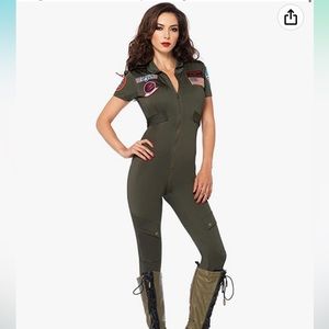 NWT Women's Top Gun Flight Suit Costume